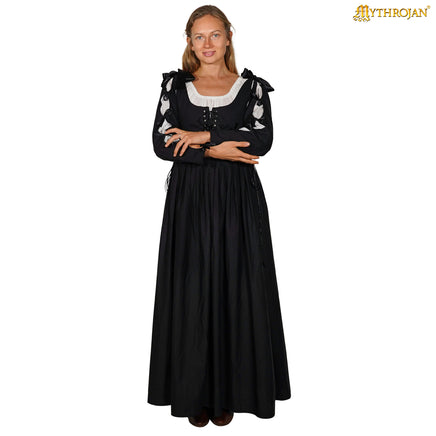 Landsknecht puffy dress black and white