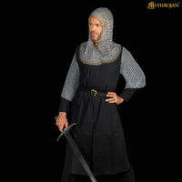 Medieval Coif - Zinc and Brass Butted Ring Coif 10mm 16G Rings
