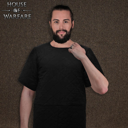 Light weight black medieval gambeson sku700948BK