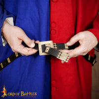 Medieval Belt with Quatrefoil Pierced Mounts
