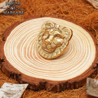 Brass Lion Face - Large