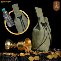 Medieval Drawstring Belt Bag - Green