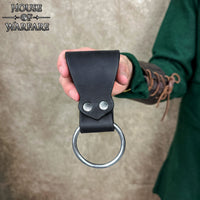 Leather Axe Frog - Black