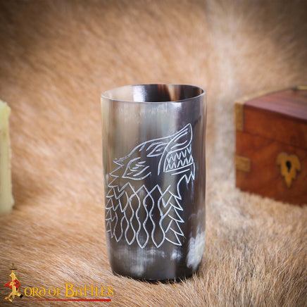 LivingHistoryVikingHornBeerTankardGenuineOxHornAustralia
