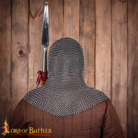 Medieval Chainmail Coif, Australian stock
