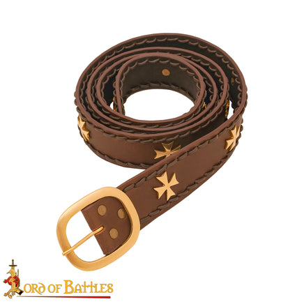Medieval Crusader Leather Belt available in Australia