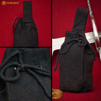 Medieval knights and peasant small goods pouch