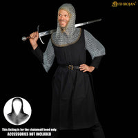 Medieval Coif - Zinc and Brass Butted Ring Coif 10mm 16G Rings