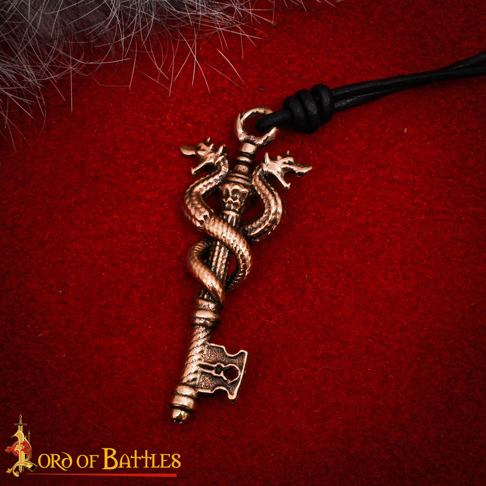 Caduceus Snake Key Pendant| Make Your Own Medieval