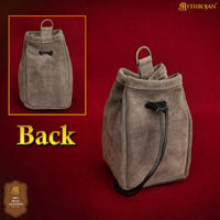 Medieval Drawstring Belt Bag - Grey