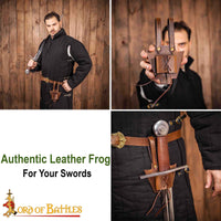 Medieval Leather Frog with Lace