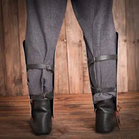 Greaves Open Back Leg Steel Plate Armour