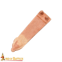 Viking Borre Belt End- Antiqued and Polished Finish