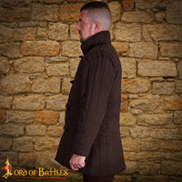 Medieval Triple-Layer Quilted Gambeson (Type 1) Convertible Sleeve Recycled Multi-Fibre Wadding-7101BR 6