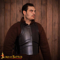 LARP Cuirass with Back Plate - Fantasy Armour (Polished or Blackened finish)