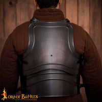 LARP Cuirass with Back Plate - Fantasy Armour (Polished or Blackened finish)