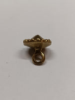 Medieval brass reproduction button