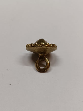 Medieval brass reproduction button