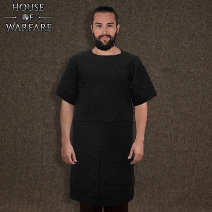 Medieval light weight black gambeson SKU700948BK