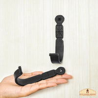 Minimalist Cast Iron Wall Hook with engraved star