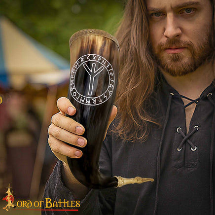 Norse Protection Runic Sigil Horn