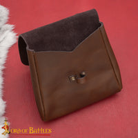 Open Viking Leather Pouch Tarsoly Bag Available in Australia