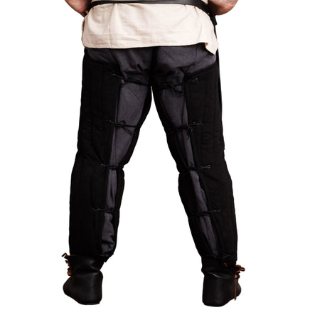Padded gambeson legs for re-enactment combat