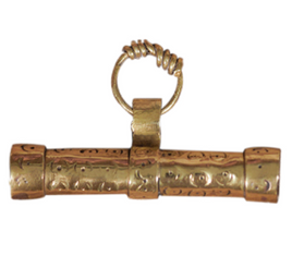 Viking Birka Brass Needle Case