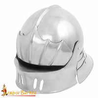 Plate Armor Sallet Helm for Medieval Reenactment