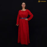 Maiden Dress - Red Cotton