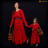Maiden Dress - Red Cotton
