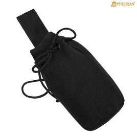 Renaissance reenactment Black canvas pouch
