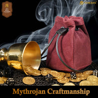 Medieval Drawstring Belt Bag - Red