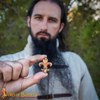 Fleur de Lys Fabric Badge