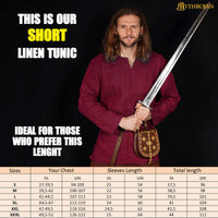 Viking Canvas Tunic 100% Cotton Wine Red