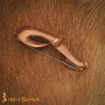 Large Solid Bronze Fibula Cloth Pin