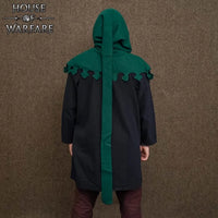 Living History Green Liripipe Woolen HoodLARP, SCA & Reenactment