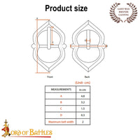 1350 - 1700 Armour Buckle Bronze- 20mm Strap Width