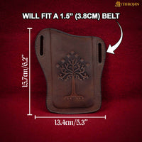 Tree of Gondor Leather Mobile Belt Pouch