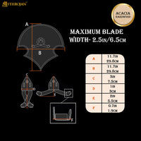 Handwood Sword Plaque with 15mm & 20mm Screw