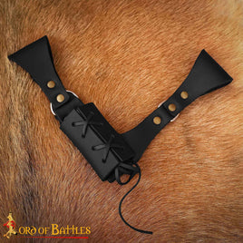 Renaissance Black Leather Sword Frog Right