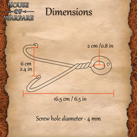 Hand Forged Sword Wall Hanger Mount