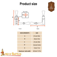 Renaissance sword belt holder made from brown leather available in Australia