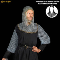 Medieval Coif - Zinc and Brass Butted Ring Coif 10mm 16G Rings