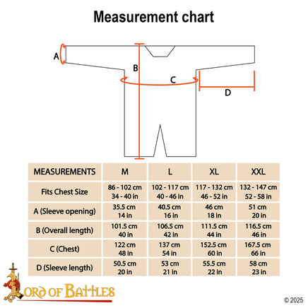 riveted Blackened mail sizing 