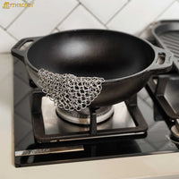 Settlers simple stainless steel scrubbing brush