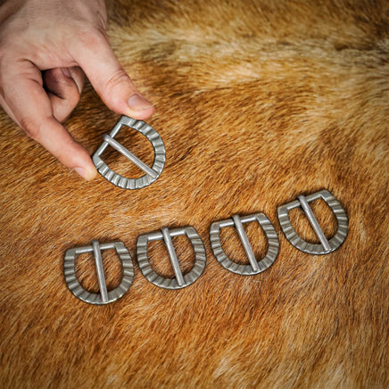 Silver colour Medieval belt buckle