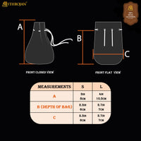 Small dice leather pouch