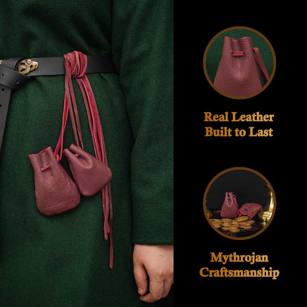 Small dice leather pouch