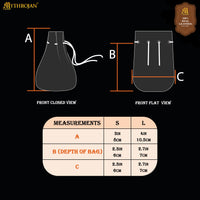 Small dice leather pouch